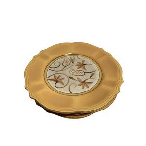 Daniel Cremieux Maison Salad Plates Set of 3 Earthenware Scalloped 9 in Diameter